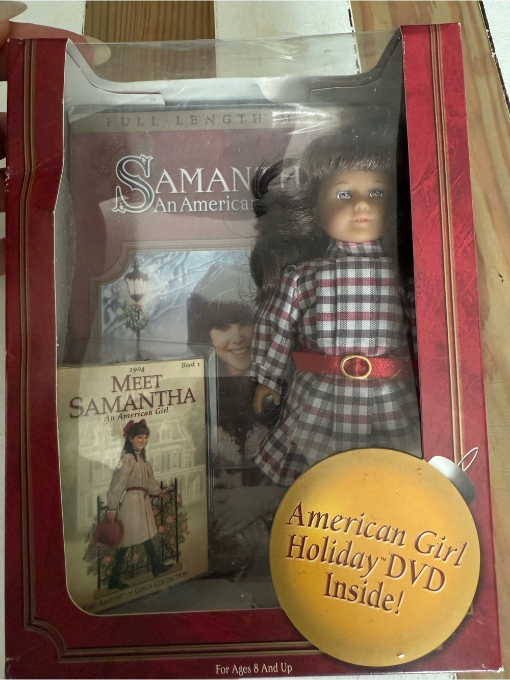 New Vintage American Girl Samantha Holiday Doll Set